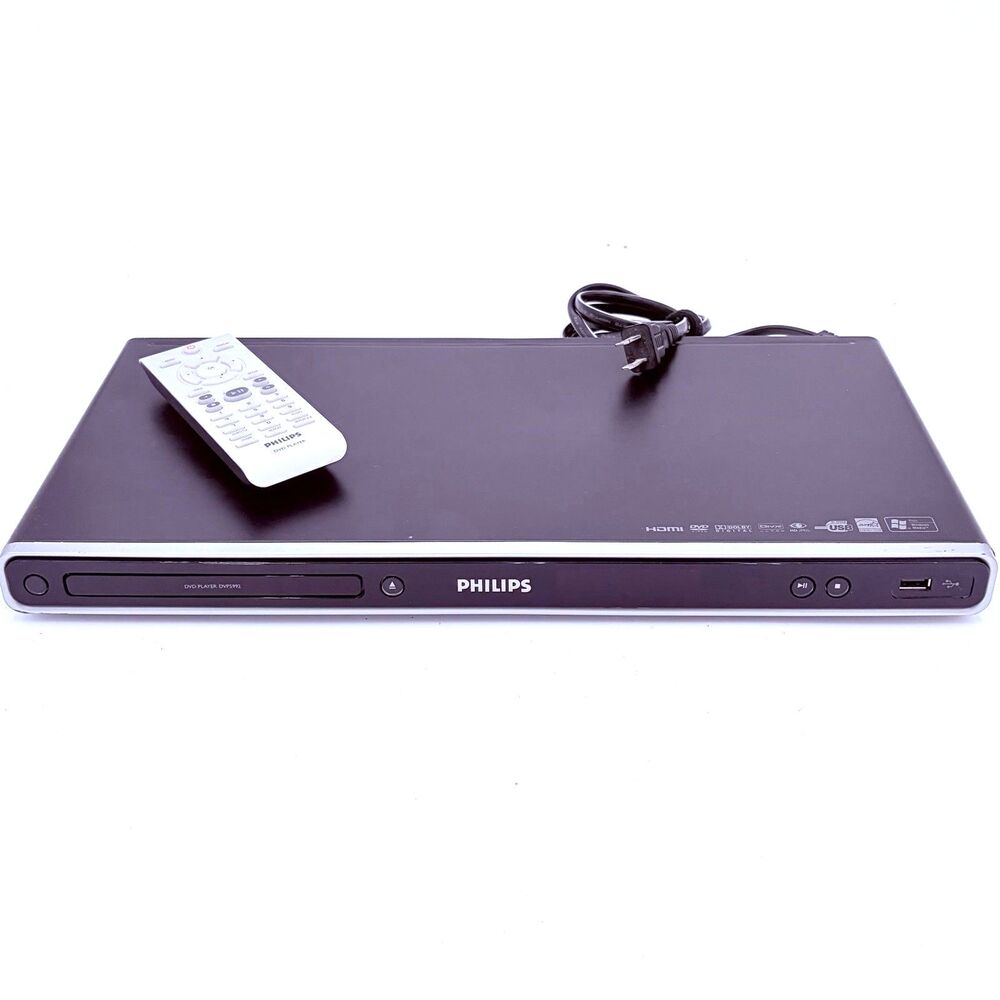 Philips DVP5992/37 HDMI DVD Player Tested Working w Remote USB DivX Dolby